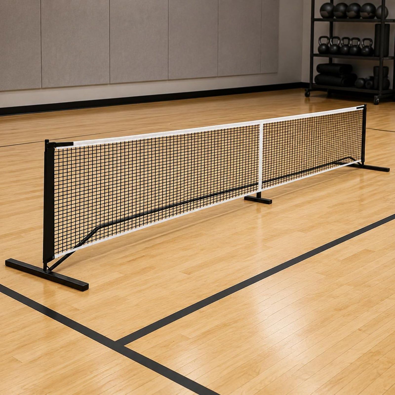 Set Marca Campo Pickleball Portatile Kit Linea Campo Pickleball con Borsa Attrezzatura Sportiva per Torneo