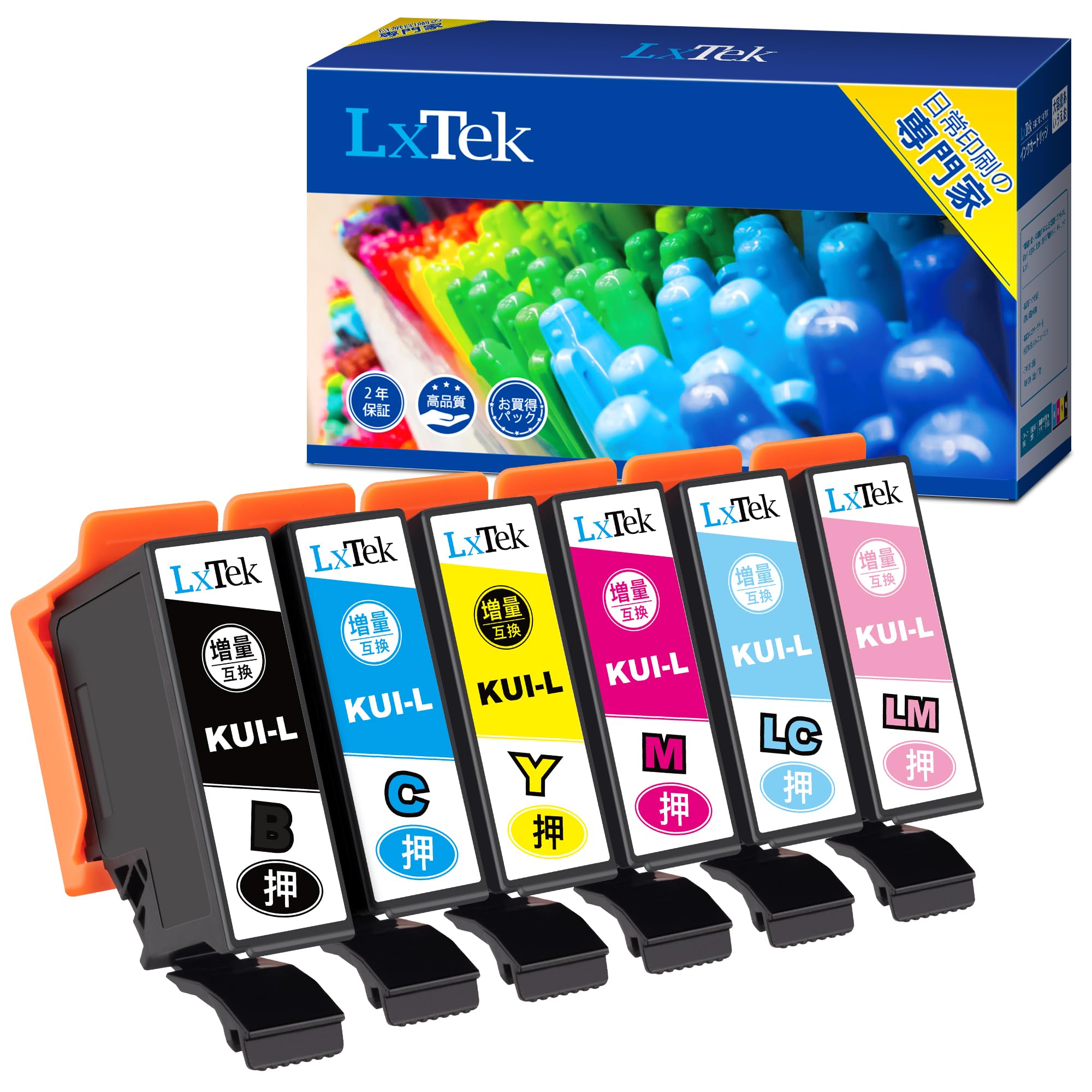 Amazon.co.jp: LxTek KUI-6CL-L 互換インクカートリッジ エプソン 