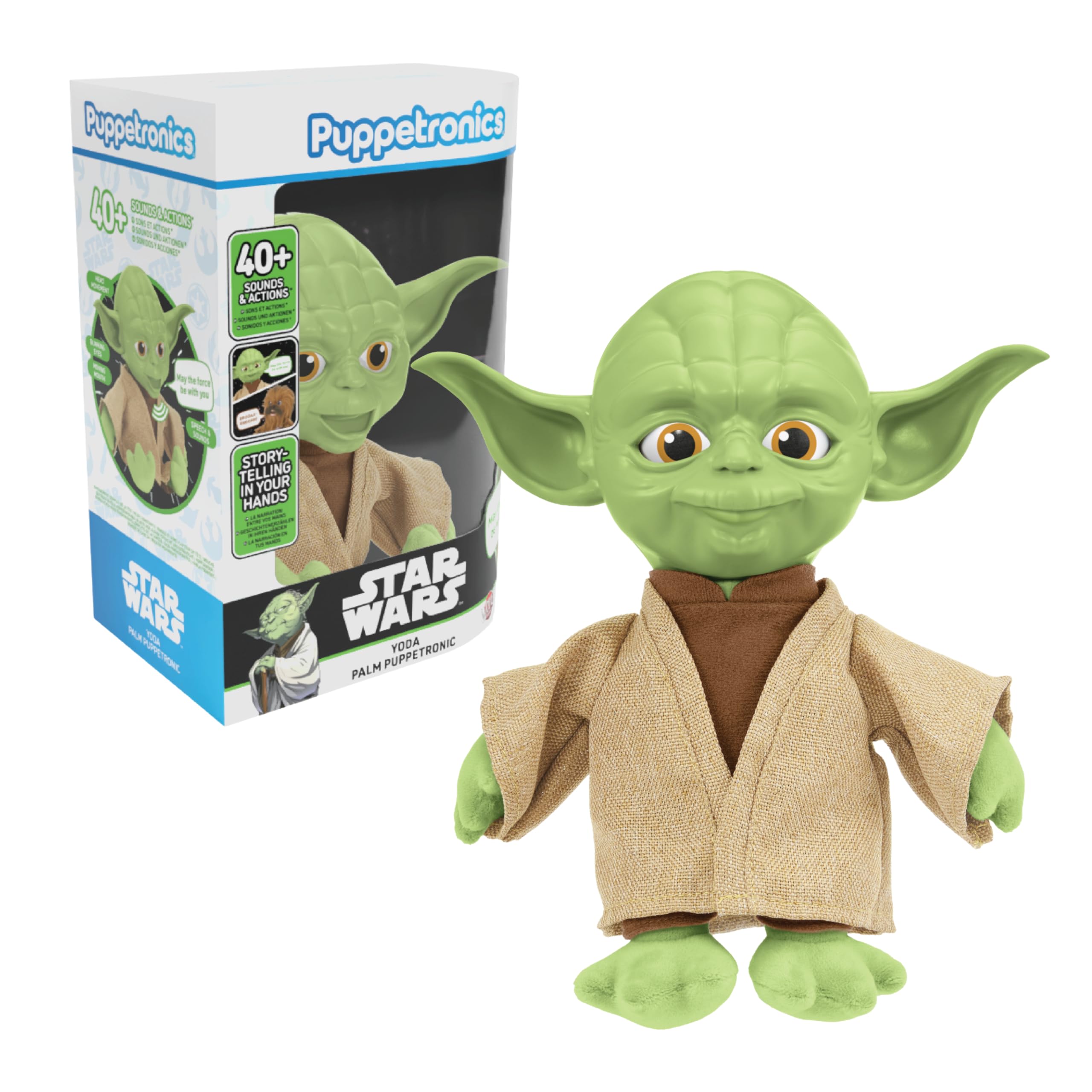 WOW! STUFF Star Wars Yoda Palm Puppetronic - Interactive Puppet Toy