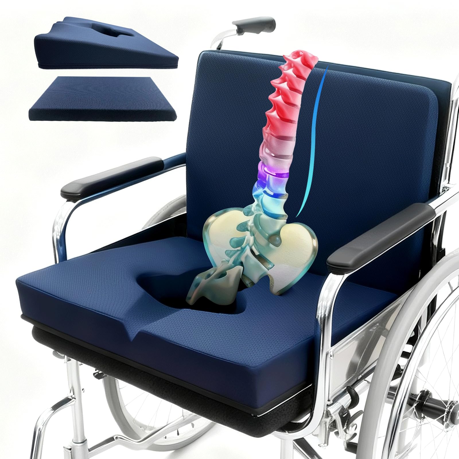 FOKon Gel Wheelchair Seat Cushion Set