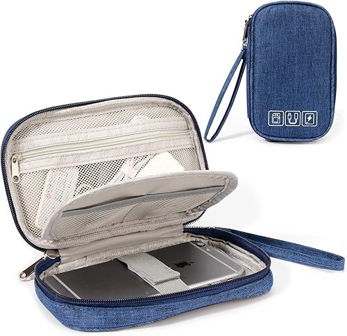 Organizador de cables universal de viaje portátil, bolsa de accesorios electrónicos, organizador electrónico, pequeños dispositivos digitales, bolsa