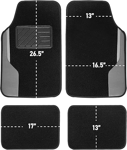 Miniatura 7 de FH Group Alfombrillas de coche  Alfombras para automóvil, ajuste universal, alfombrillas de piso de automóvil, alfombrillas multiusos para
