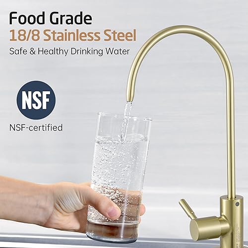 Miniatura 3 de KES Grifo de filtro de agua RO Grifo sin espacio de aire para bebidas de agua potable para sistemas de ósmosis inversa Sistema de filtración de agua