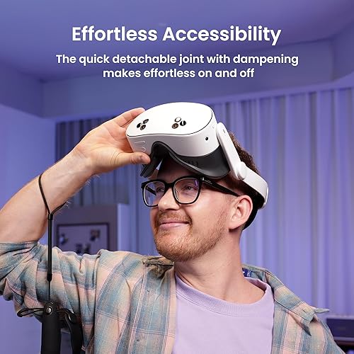 Vista 3 de KIWI design K4 Head Strap, VR Headset Accessories for Meta Oculus Quest 3/3S, Non-Battery & Enhanced Support & Adjustable & Comfort Strap Gift for