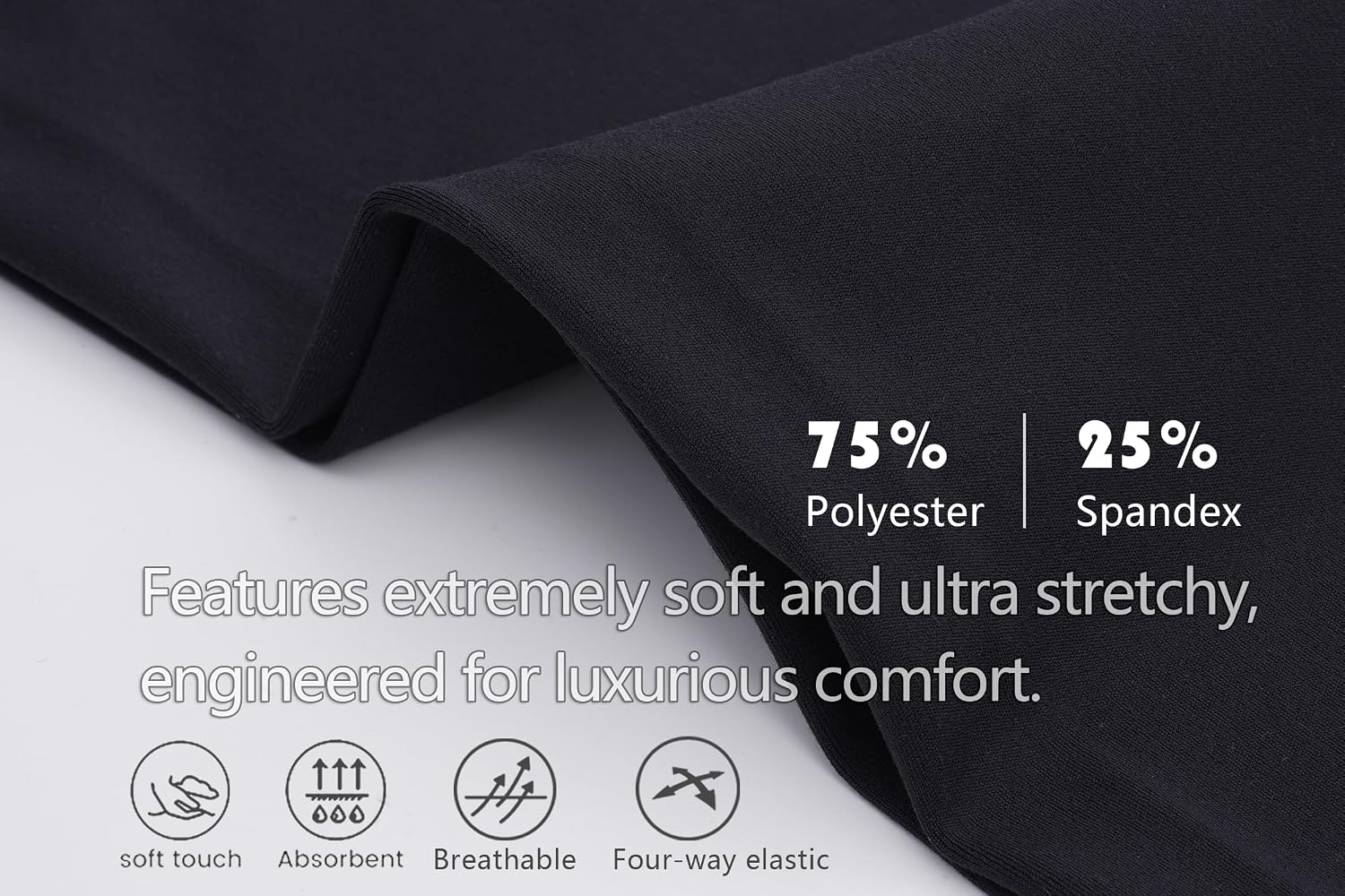 Women's High-Waist Tight Workout Full Length Leggings, Comfortable and Unrestricted for Gym & Yoga - Black image 5