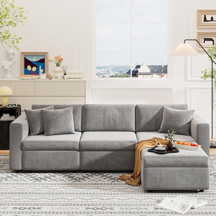Amazon.com: FEISHOMINOO Cloud Sectional Couch, Modern Deep