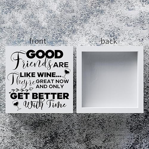 Miniatura 3 de mmiishe Cartel de madera con temática de cupcakes, decoración de pared para panadería para el hogar, 5 x 5 pulgadas, rústico, con texto en inglés