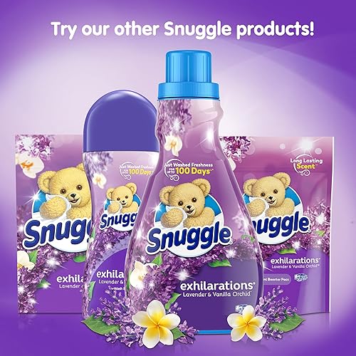 Miniatura 9 de Snuggle Exhilarations - Hojas de secadora suavizante de tela orquídea lavanda y vainilla 70 unidades