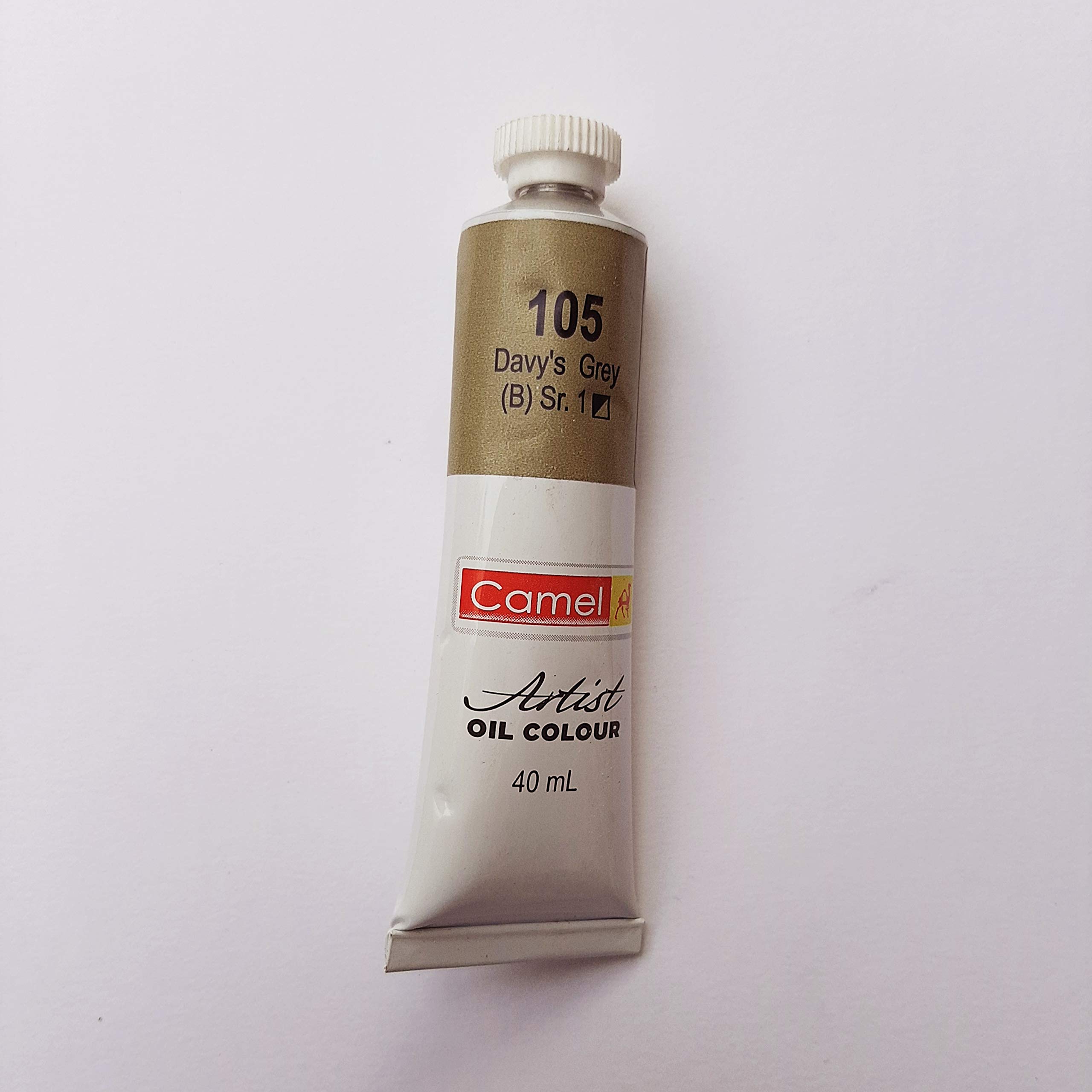 Artist Oil Colour 40 ml Pack of One (Davy's Grey 105)