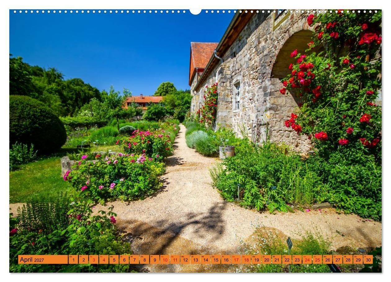 Michaelstein - Kloster mit Klang (hochwertiger Premium Wandkalender 2027 DIN A2 quer), Kunstdruck in Hochglanz: Architektur, Fischzucht, Gärten und ... Michaelstein fasziniert (CALVENDO Orte)