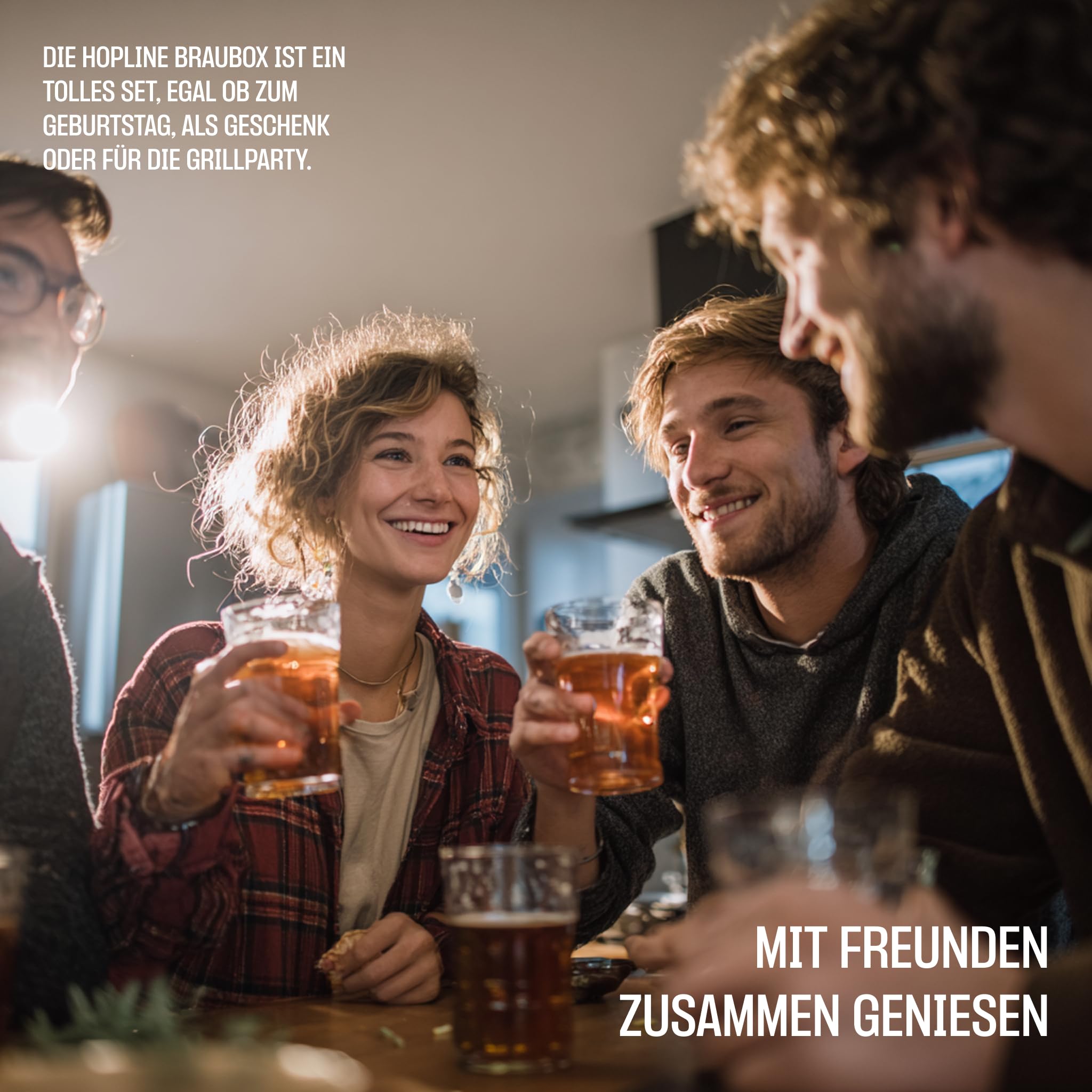 Hopline Bierbrauset Helles - Bier selber brauen - 5 Liter - Biergeschenk - Geschenke für Männer, Väter, Freunde - Geburtstagsgeschenk - Geschenkideen für Männer- Bier- Geschenke für Männer