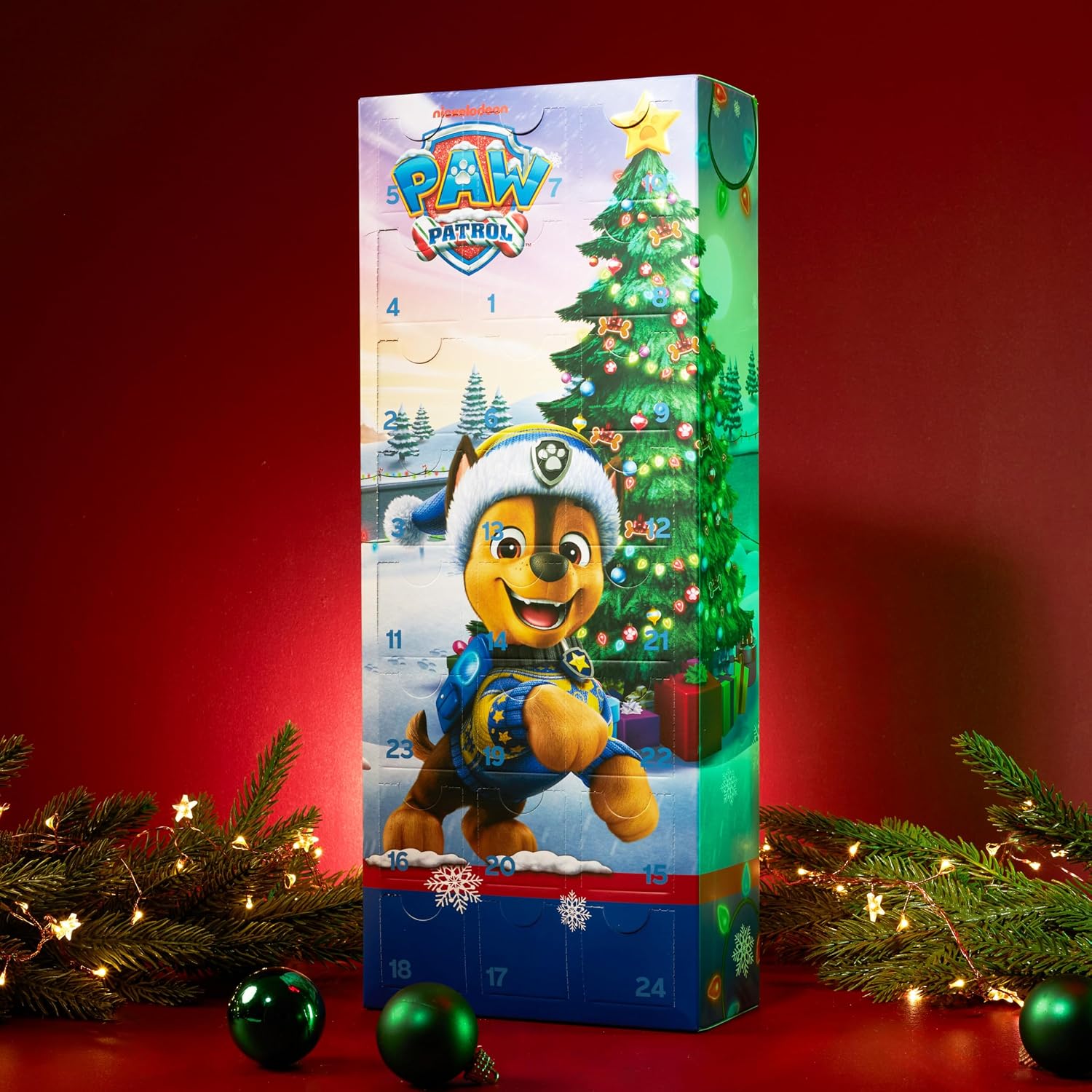 Get Trend Paw Patrol 24 Pcs Socks Advent Calendar 2025 for Boys, Christmas Countdown, Novelty Socks Size 3–6 Yrs with Gift Box, Gifts for Boys (Multi Chase)