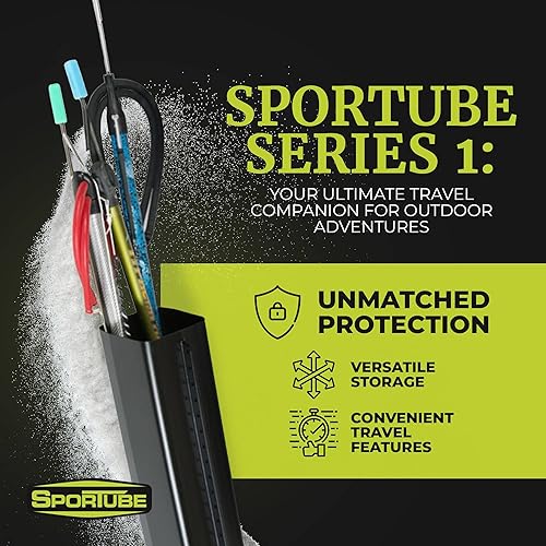 Miniatura 2 de Sportube Series 1 Ski Case – Protective Travel Case for One Pair of Alpine Skis and Gear or Two Pairs of Nordic Skis and Gear Black