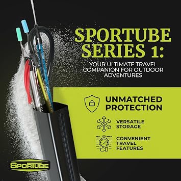 Sportube Series 1 Ski Case Protective Travel Case for One Pair of Alpine Skis and Gear or Two Pairs of Nordic Skis and Gear