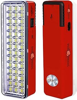 Pick Ur Needs Rechargeable Emergency Light for Home with 42 LED | Floor Lamp, Lantern, Charging Light, Battery Backup, Portable Torch Lamp for Indoor Outdoor Use