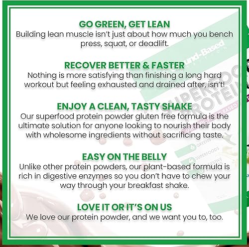 Miniatura 5 de Proteína Superalimentaria, proteína en polvo a base de plantas, súper alimento + verduras esenciales, 2 paquetes de vainilla cremosa (28 porciones)