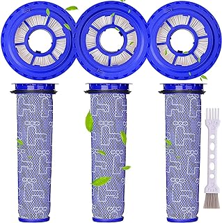 Replacement Filters for Dyson DC65 Animal Complete Upright Vacuum Cleaner and DC41, DC66, UP13, UP20 Multifloor Ball Vacuum Cleaner - Part# 920769-01 & 920640-01 - 3 HEPA Post Filters + 3 Pre Filters