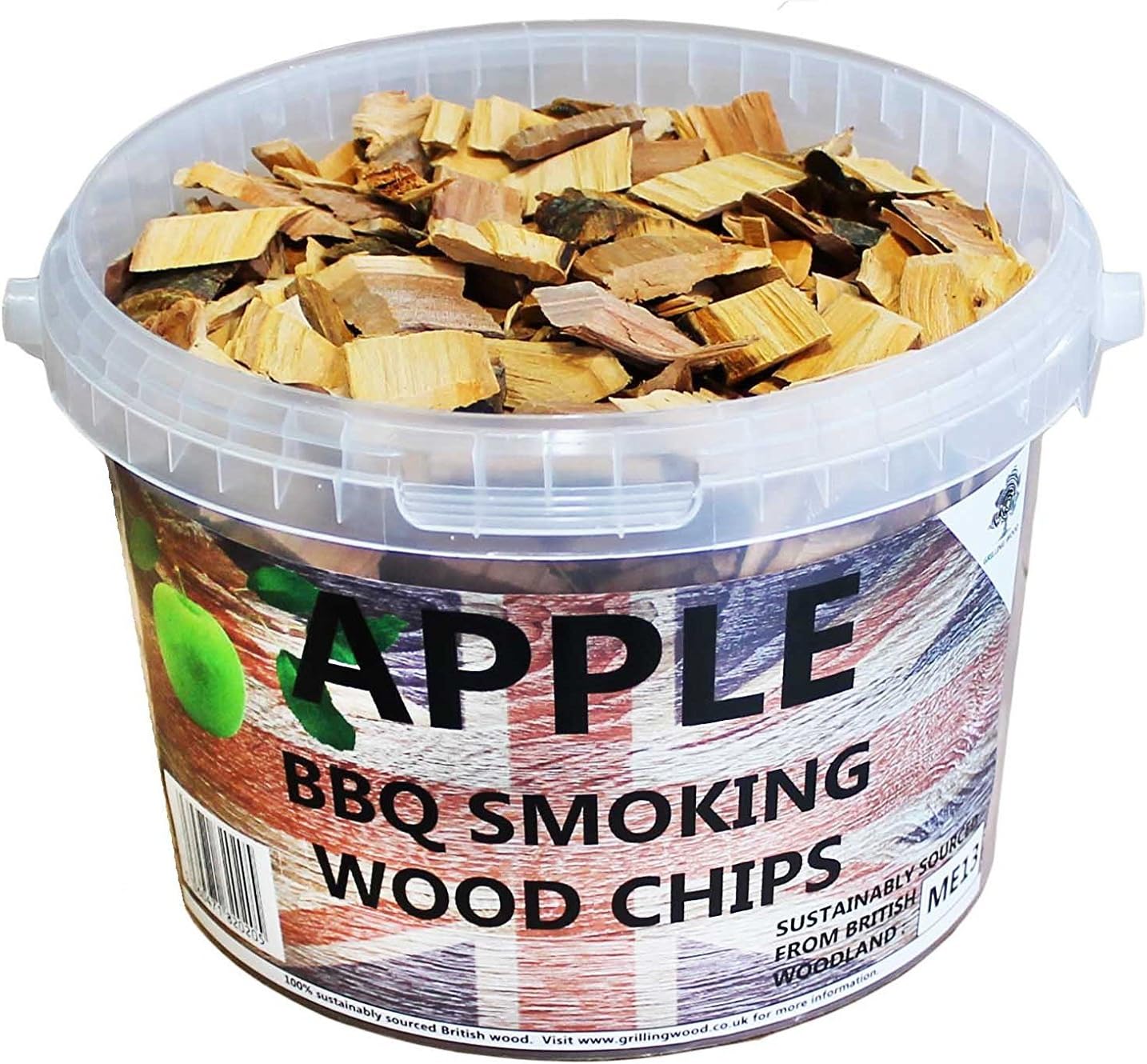 3 Litre BBQ Smoking British Wood Chips (Apple)