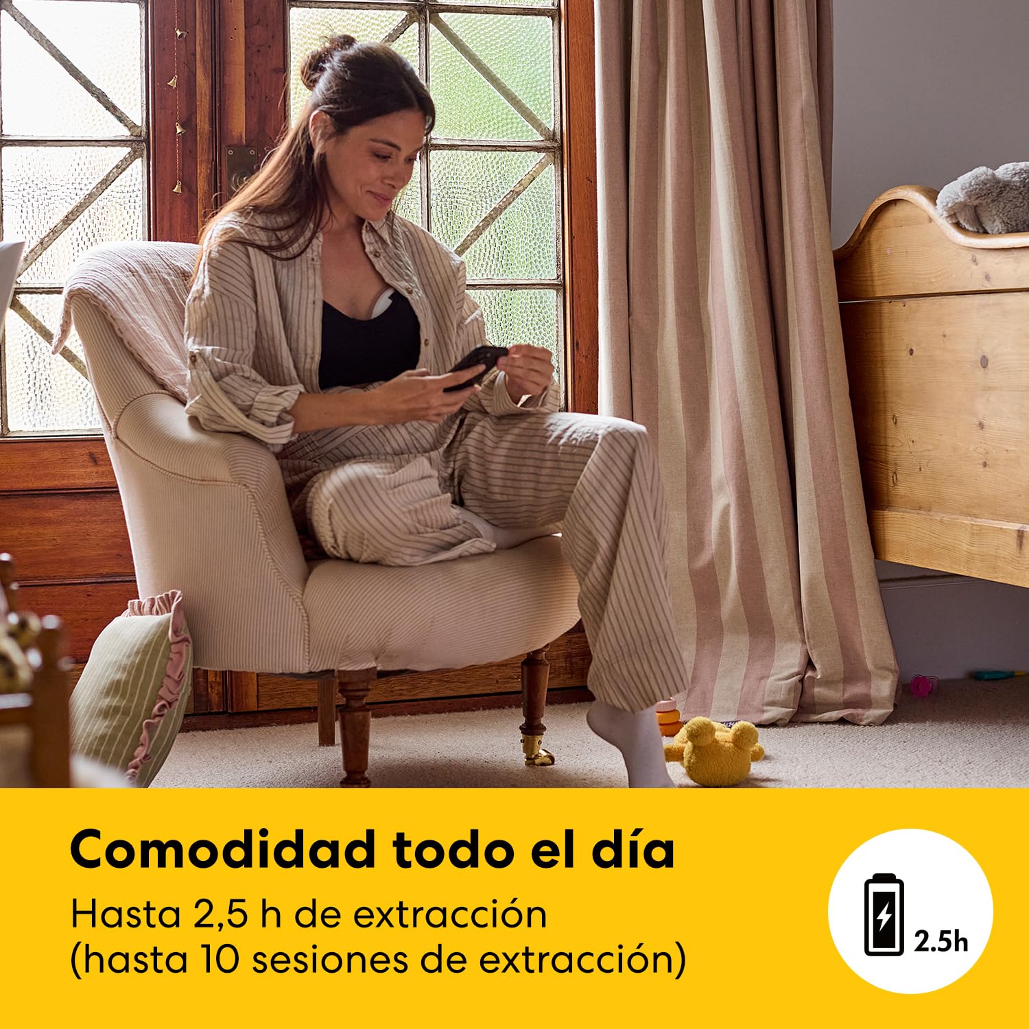 Medela Melody Inbra Extractor manos libres sin cables – ajuste ultra suave, todo en uno, Rendimiento potente, 2 modos y 9 niveles, embudos de silicona, puerto USB-C