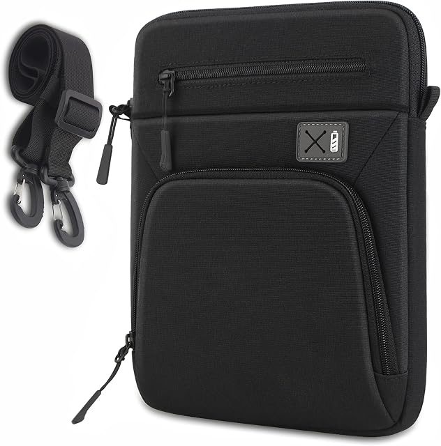 SIMTOP Tablet Shoulder Sleeve Bag 11 inch,shoulder messenger bags Compatible iPad Pro 3th 4th 5rd generation 2018-2021, ipad carrying case Shoulder Bag Slim Pro Case Waterproof (Black)
