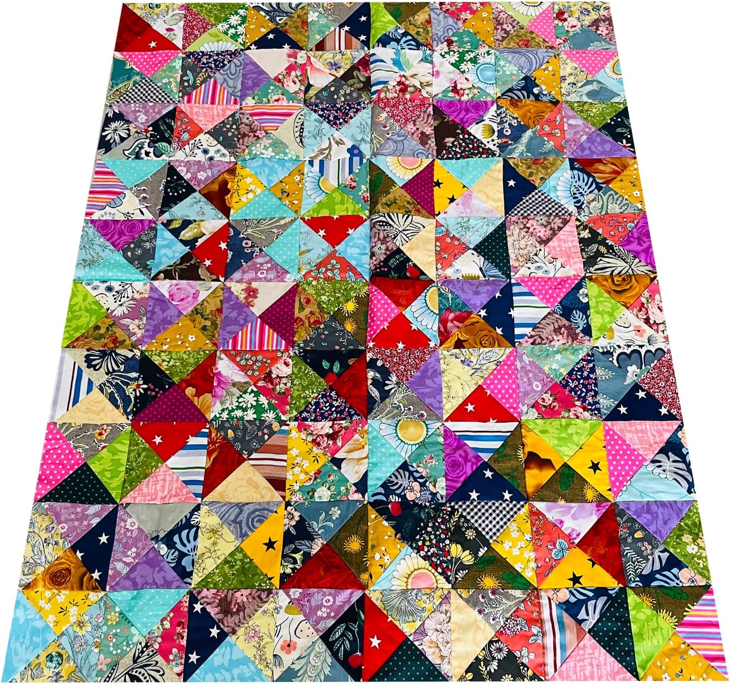 LUMANSUO 50pcs 12" x 12" Cotton Quilting Fabric Squares Fat Quarter Bundles Fabric for DIY Craft Patchwork,Floral