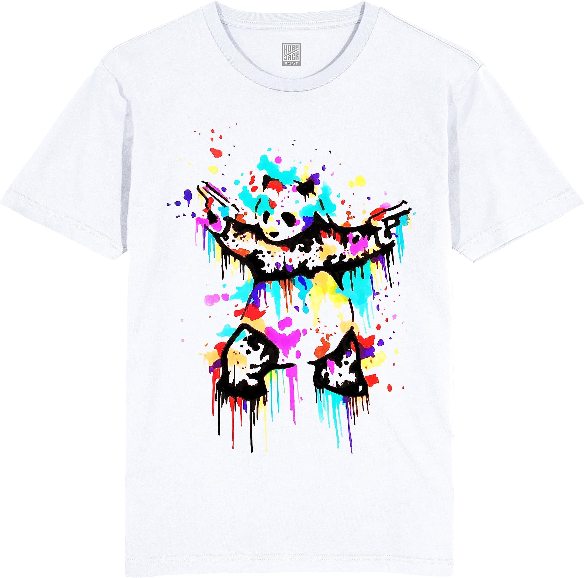HOBO JACKBanksy Panda Tribute - Shane Craig - White tee T-Shirt
