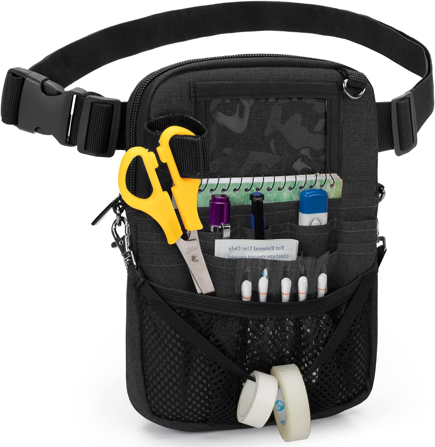 Trunab Nurse Fanny Pack with Tape Holder and Medical Gear Pockets, Utility Nurse