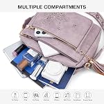 KITEVIUN Crossbody Bag for Women Trendy Leather Crossbody Purse Butterfly Design Shoulder Handbags with Adjustable Strap
