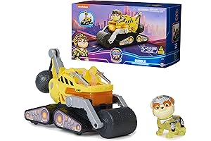 Paw Patrol: The Mighty Movie - Construction Toy Truck with Rubble Mighty...