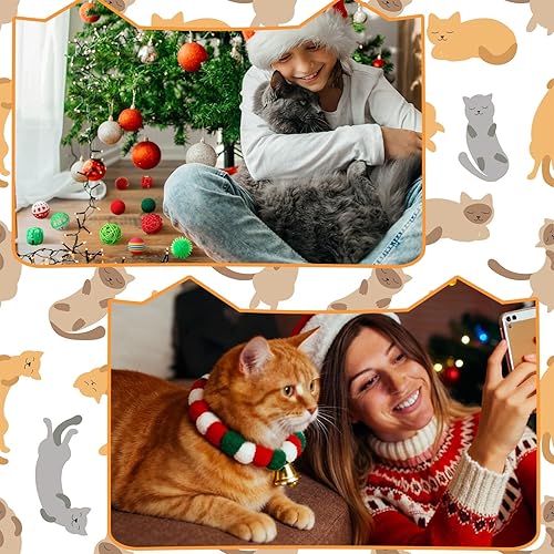 Miniatura 5 de 30 piezas de calendario de Adviento para gatos 2025-30 días de Navidad, regalo de juguete para gatos, calendario de cuenta regresiva, árbol,