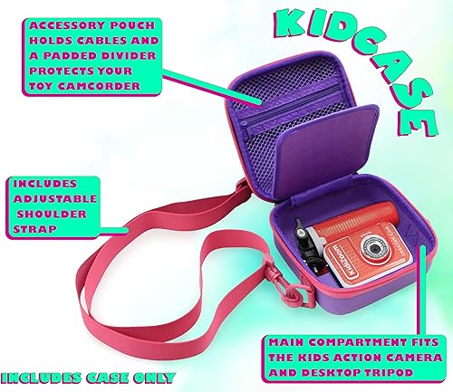 Miniatura 3 de CASEMATIX Funda para cámara compatible con cámara VTech Kidizoom Creator Cam o para Anchioopara cámara de impresión instantánea ESOXOFFORE, incluye