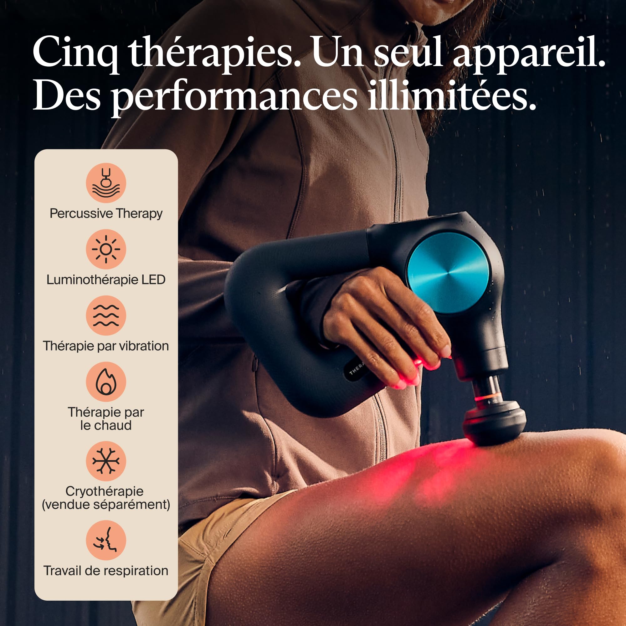 Theragun Pro Pistolet de massage portable avec technologie Quietforce et routines préchargées Bluetooth pour soulager la douleur (Pro Plus: Noir)