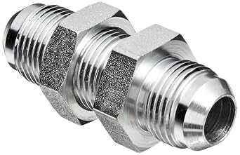 Eaton Aeroquip 2041-10-10S Bulkhead Union, JIC 37 Degree End Types, Carbon Steel, 5/8 JICm End Size, 5/8" Tube OD