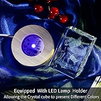 Vista 4 de Tortugas Marinas 3D de Cristal Grabadas con Láser con Soporte, Figura de Tortuga 3D Luz Nocturna, Regalos de Tortugas Marinas para Mujeres y Niños