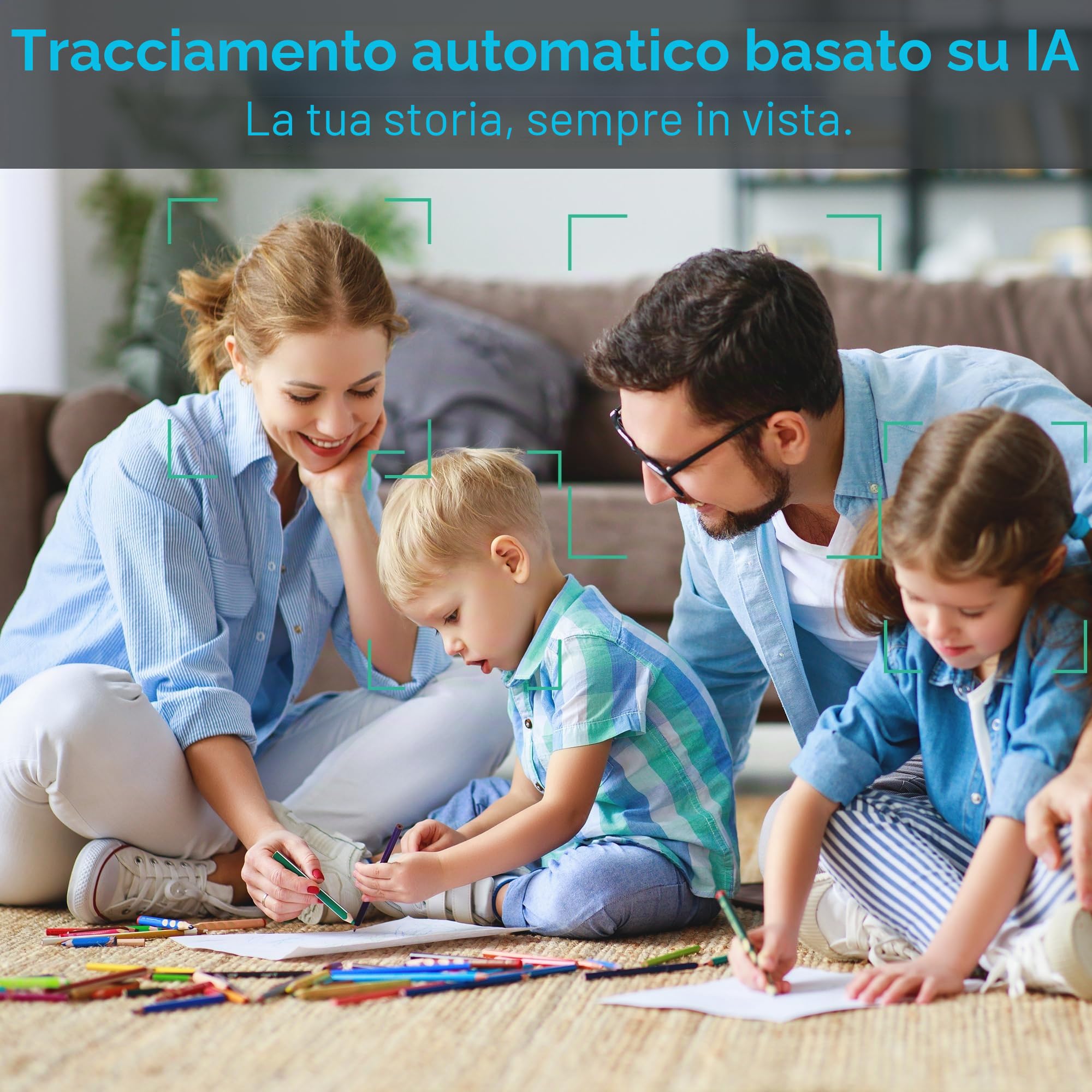 Telecamera PTZ AI 3x zoom con auto-tracking, 1080P 60fps, HDMI/USB 3.0. Perfetta per videoconferenze, streaming e didattica online (Zoom, Teams, YouTube, OBS, ecc.).