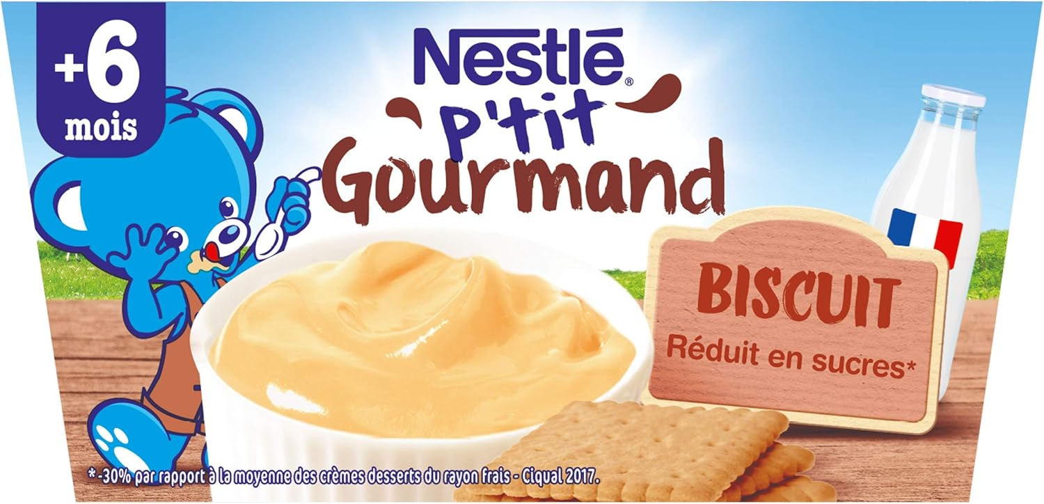 Nestle Bebe P Tit Gourmand Biscuit Laitage Des 6 Mois 4 X 100g Pack De 6 24 Laitages Amazon Fr Epicerie