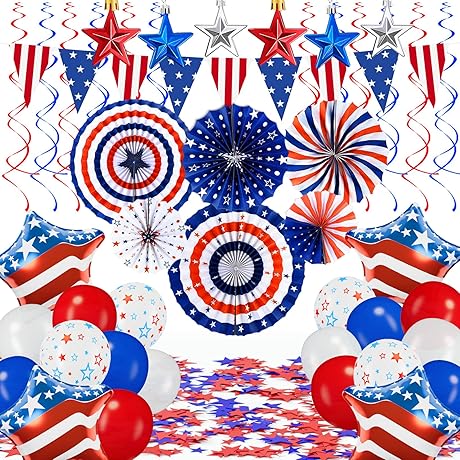 46PCS 4th of July Decorations Set | Dress Up Your Patriotic American Celebration