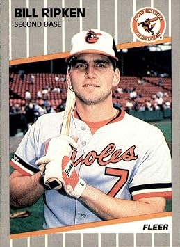 Fleer 1989 #616E Bill Ripken NMMT Orioles Baseball Card