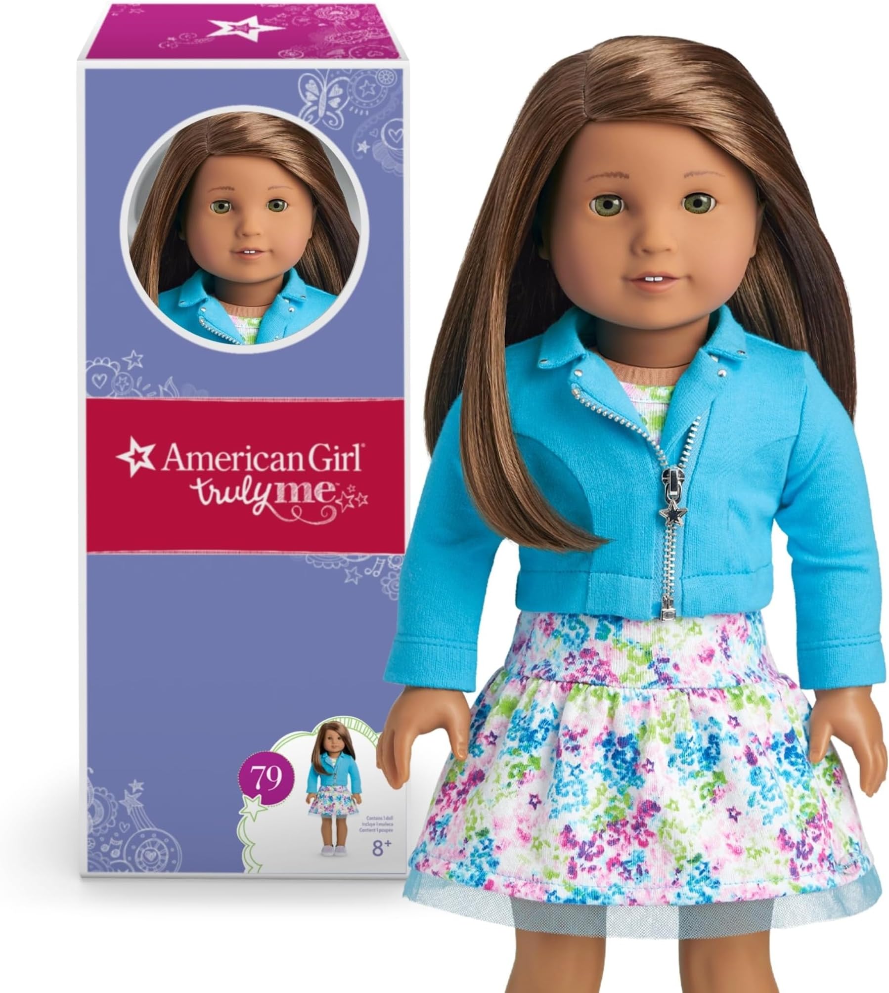 Truly Me 18-inch Doll #79 with Hazel Eyes, Brown Hair, and Medium Skin with Neutral Undertones, For Ages 6+