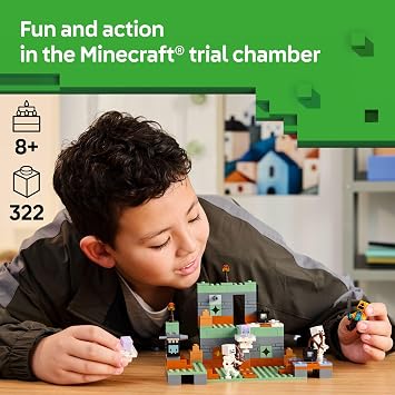 LEGO Minecraft The Trial Chamber Building Toy - Gamer Playset for Kids, Girls and Boys, Ages 8+ Includes Shadow Hoodie Minifigure for Pretend Play - Gift Idea for Birthday - 21271