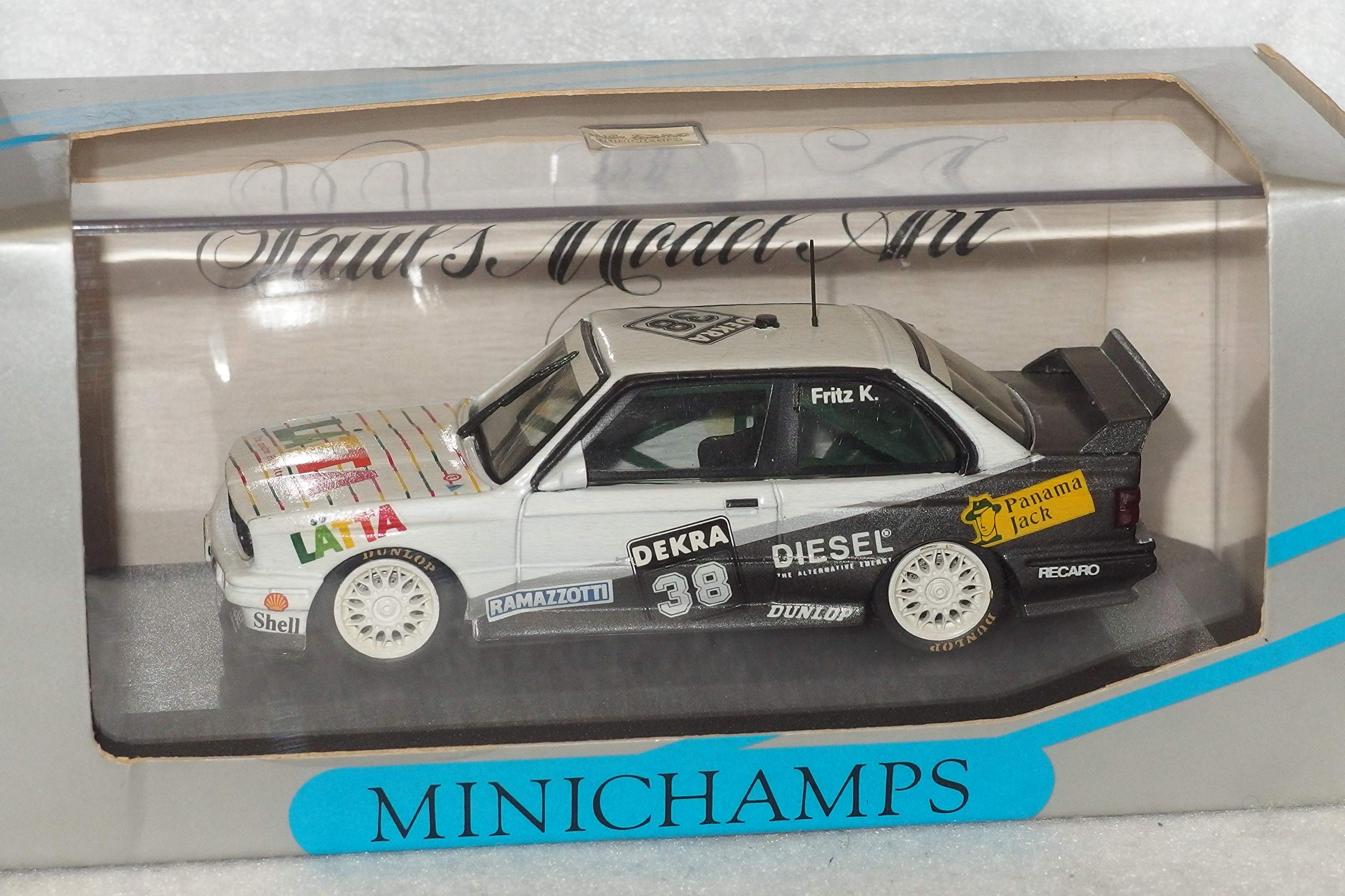 BMW M3 #38 DTM 92 Kreutzpointner Minichamps 22061 voiture de course miniature 1/43