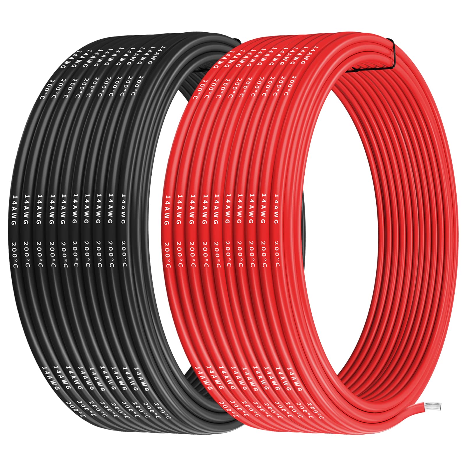 Haerkn 20awg 0,5 mm² siliconen elektrische draadkabel 2 x 30 meter zuurstofvrij hoge temperatuur bestendig vertind koperdraad Haerkn 20awg 0,5 mm² siliconen elektrische draadkabel 2 x 30 meter zuurstofvrij hoge temperatuur bestendig vertind koperdraad