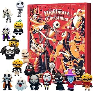 Halloween Doll Advent Calendar 2023 - Halloween Countdown Advent Calendar Contains 24 Gifts - Nightmare Before Calendar - Halloween Horror Figures 24 Days Halloween Countdown Halloween Toys