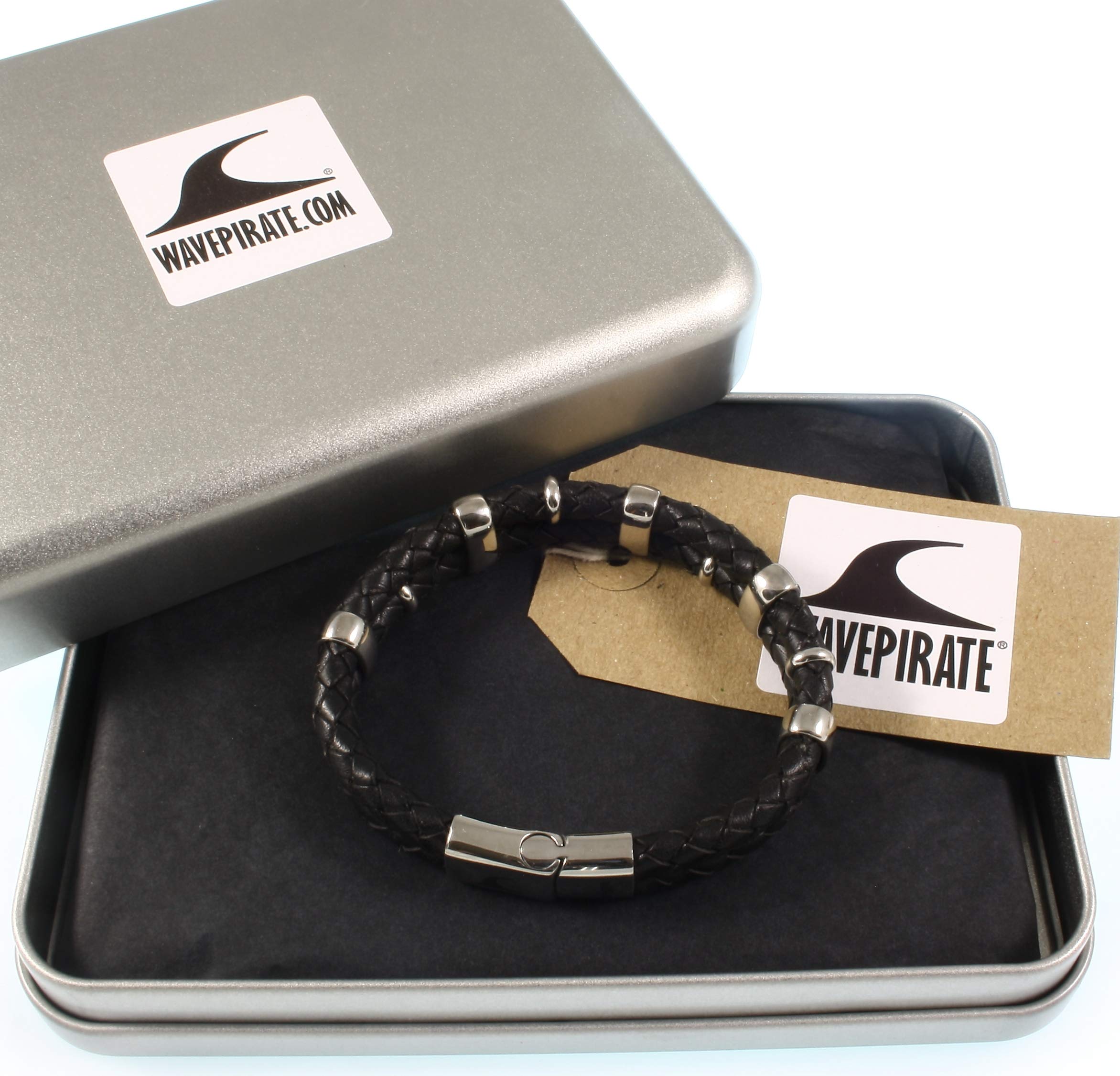 Echt Leder-Armband AFRICA F Schwarz Männer Herren