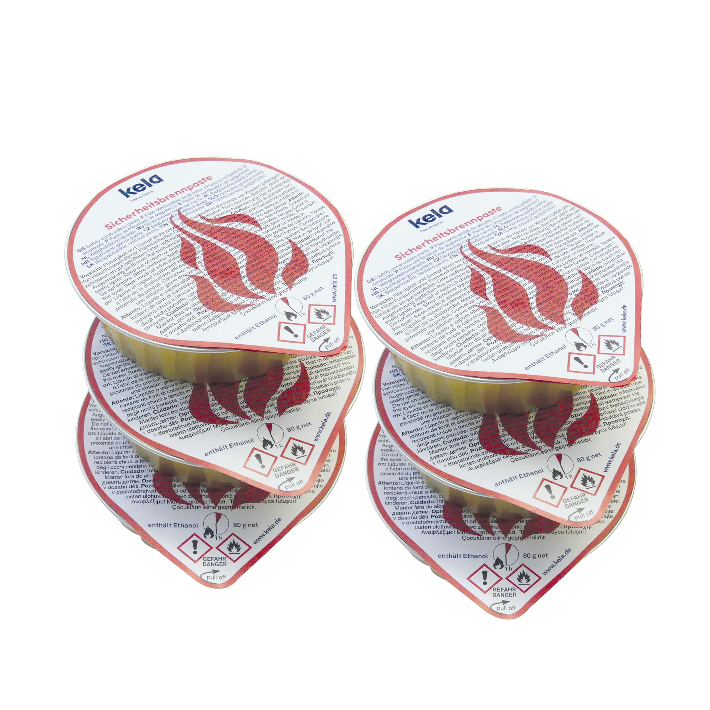 kela Sicherheitsbrennpaste 6x80g