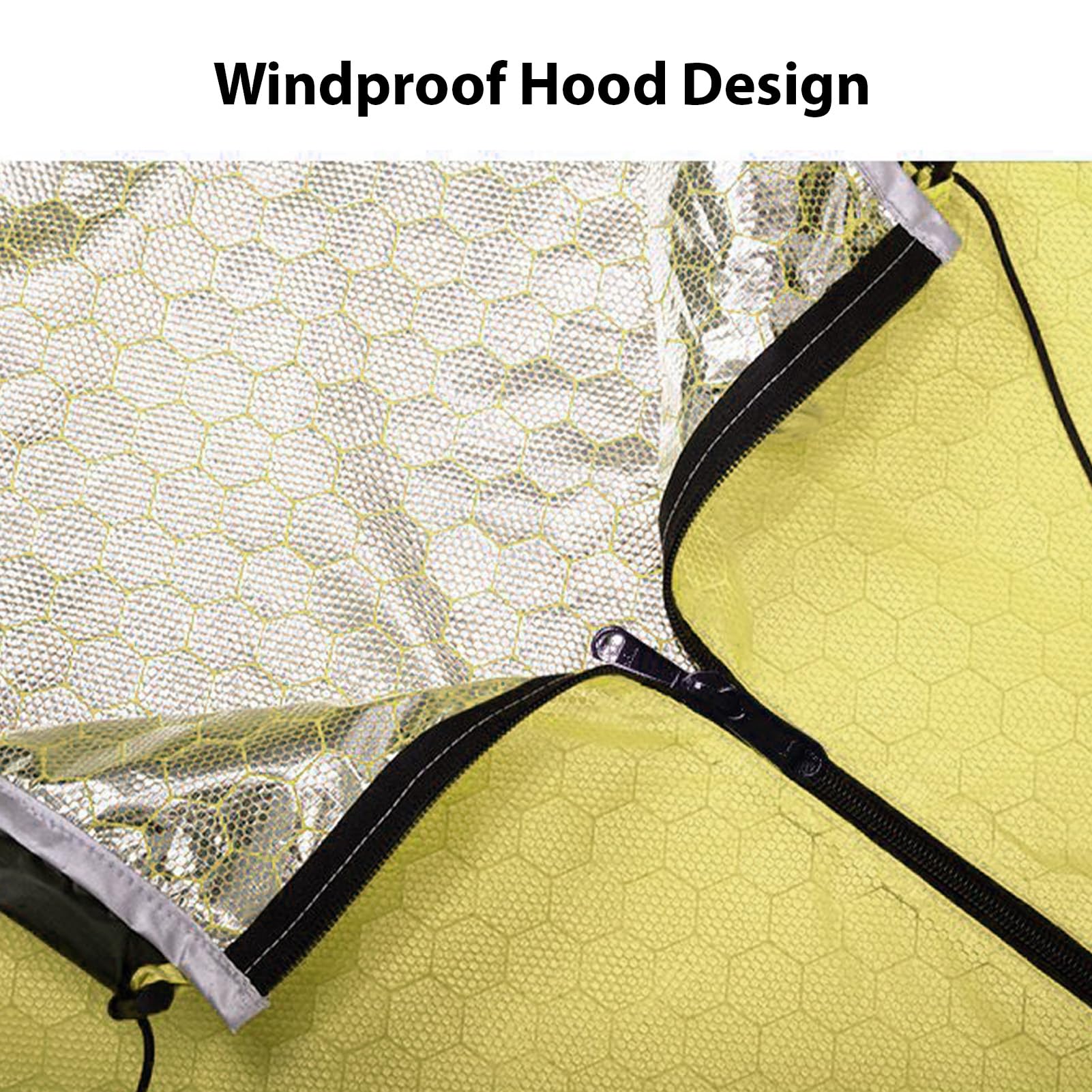 Notfall-Schlafsack, Wiederverwendbare thermische reflektierende Einlage, Notfalldecke, Rucksack-Zelt für Camping, Rucksackreisen, Wandern, 213 x 70 x 213 cm