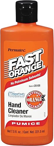 Miniatura 3 de Permatex 25108Fast Naranja Piedra Pómez Loción Limpiador de mano, 7.5oz, 1 Galón, paquete de de 4, Anaranjado