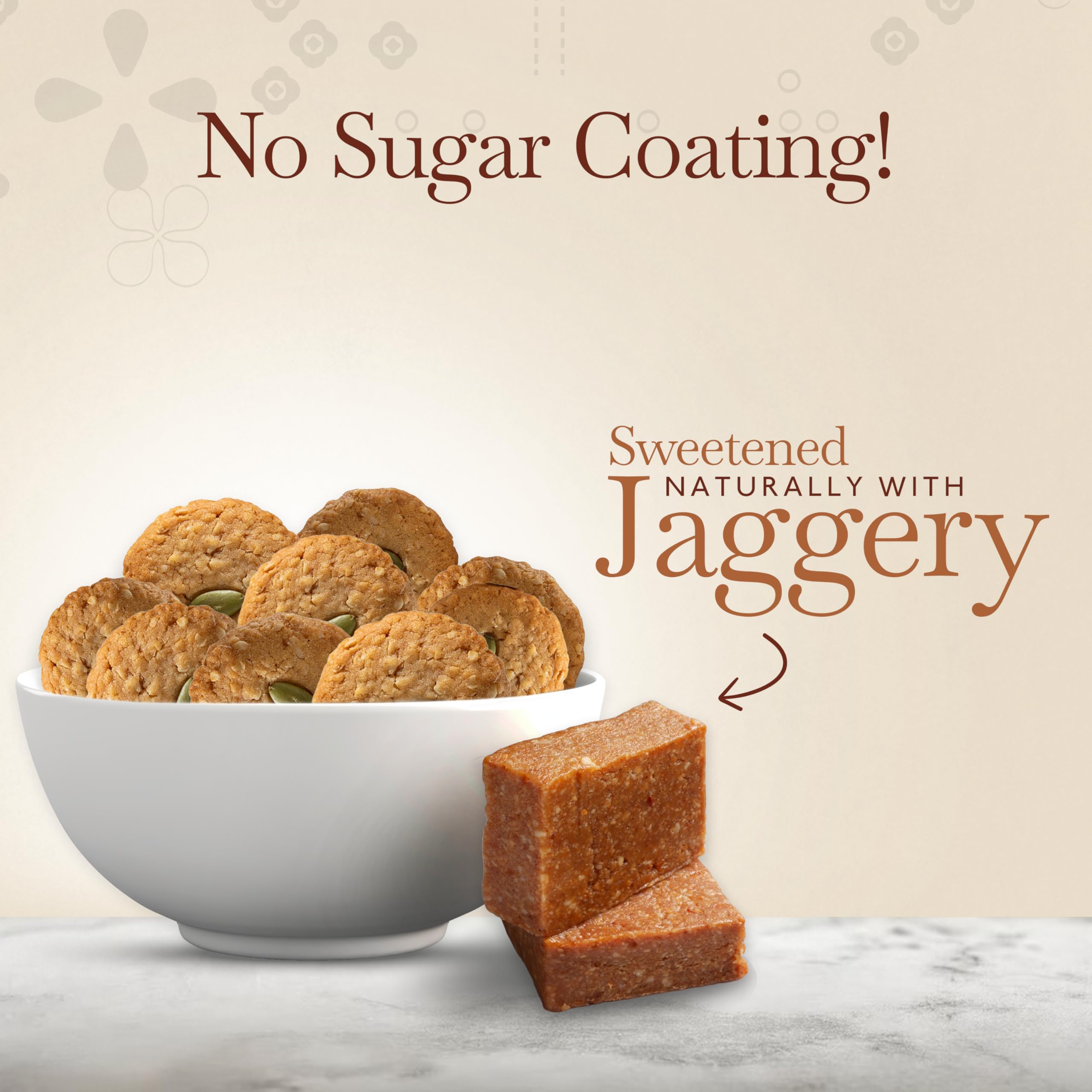 Almond House Oats Jaggery Cookies | No Maida, No Sugar | Millet Cookies | Healthy Snack | 100% Vegetarian | Perfect For Gifting | Ready To Eat | Pack of 100gm 2