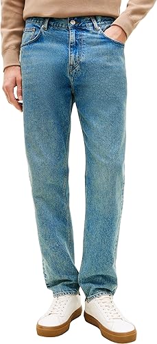 Tommy Hilfiger Tapered Harlem Rgd Light Blue Mw0mw41889 - Mezclilla (Azul Claro)