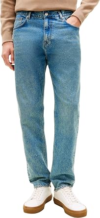 Tommy Hilfiger Men's Tapered Harlem Rgd Ed Light Blue Mw0mw41889 Tapered